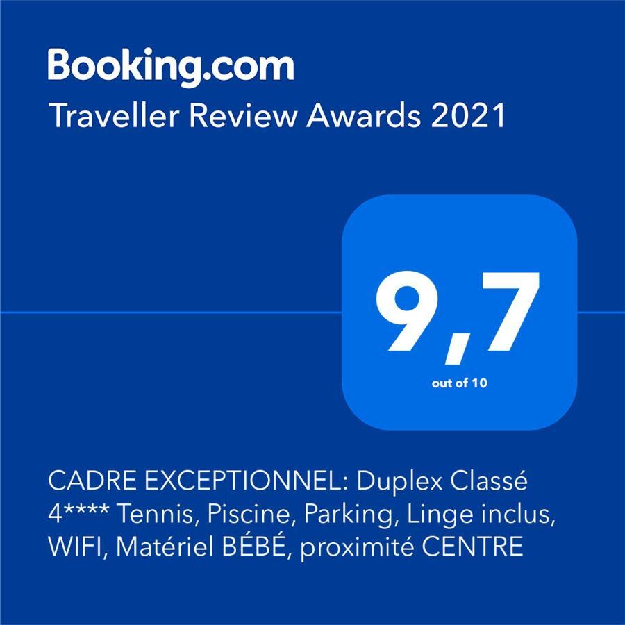 Cadre Exceptionnel: Duplex Classe 4**** Tennis, Piscine, Parking, Linge Inclus, Wifi, Materiel Bebe, Proximite Centre Deauville Buitenkant foto